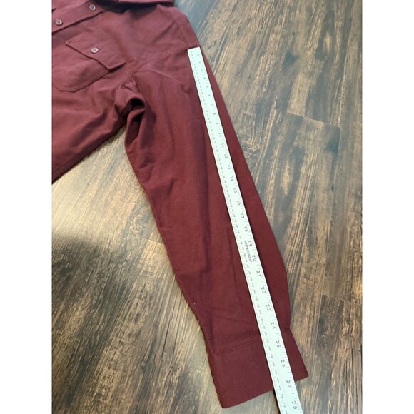 LL Bean Mens Deep Wine Chamois Traditional Fit button Down Shirt Sz XL Tall - Picture 7 of 11